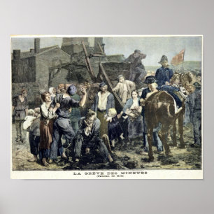 Pôster A greve do mineiro em Carmaux