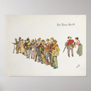 Poster A guarda da cidade do jogador da liga de Ladysmith