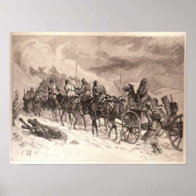 Pôster A Guerra entre a Sérvia e a Bulgária (Frente)