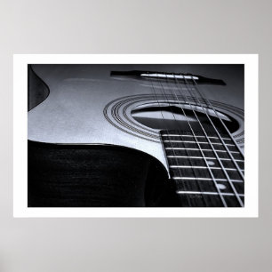 Poster A guitarra amarra BW