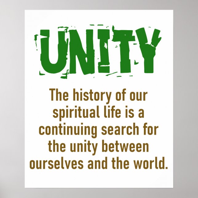 Poster A História Da Nossa Vida Espiritual - Citação Da U (Frente)