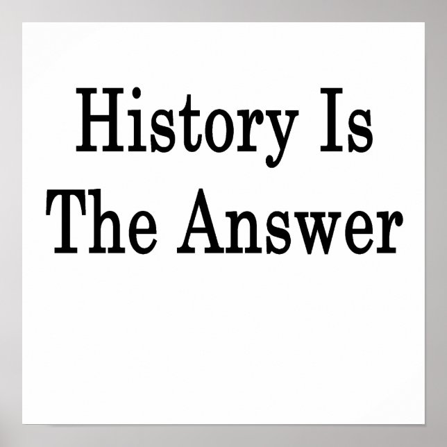 Poster A História É A Resposta (Frente)