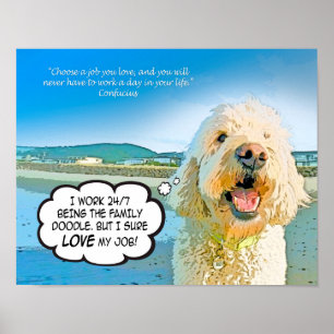 Pôster A história em quadrinhos dos dias do Doodle ama