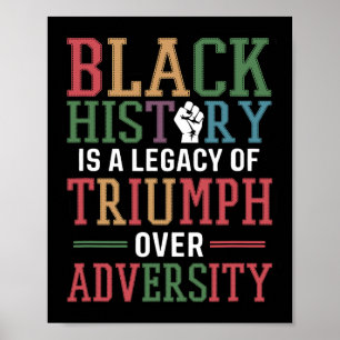 Poster A História Negra É Um Legado De Triunfo Sobre Adve