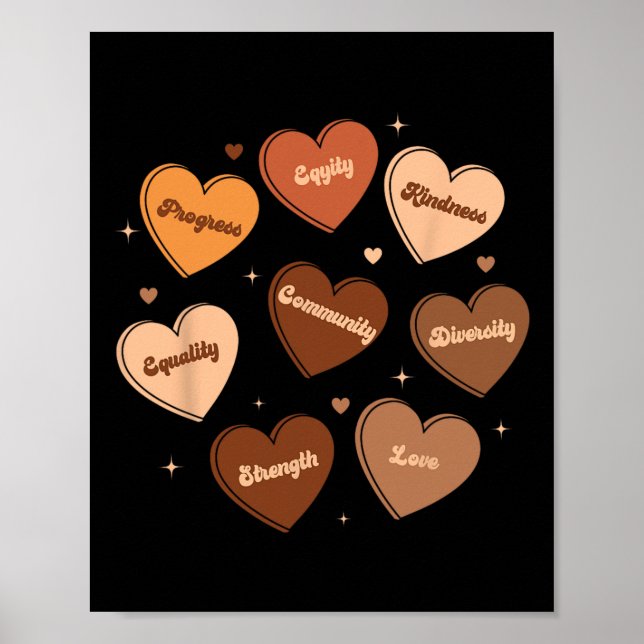 Poster A História Negra Implica Diversidade Equidade Mela (Frente)