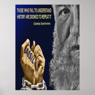 Pôster A história surda repete-se.   18" x 24"