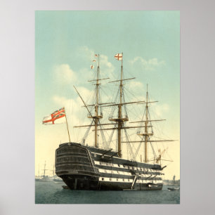 Pôster A HMS Victory de Nelson