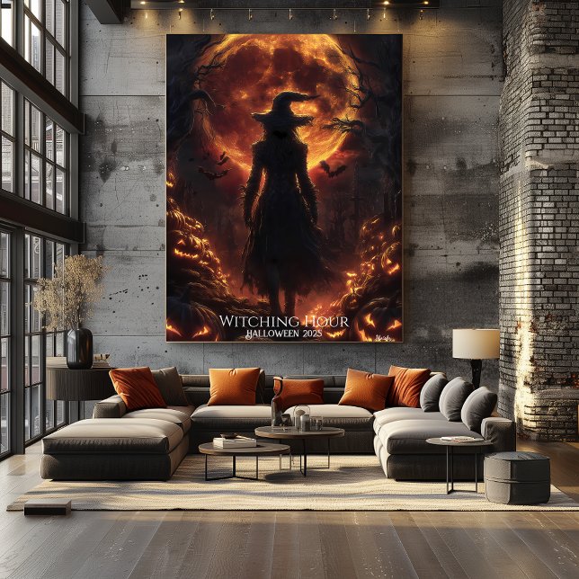 Poster A Hora das Bruxas Halloween (Criador carregado)