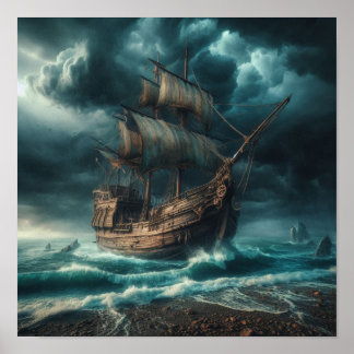 Poster A.I. Navio antigo