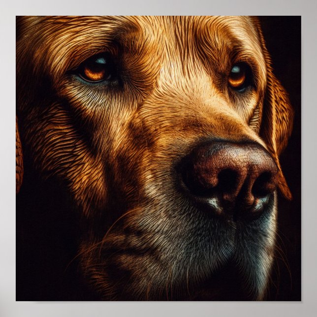 Poster A.I. Sad Labrador (Frente)
