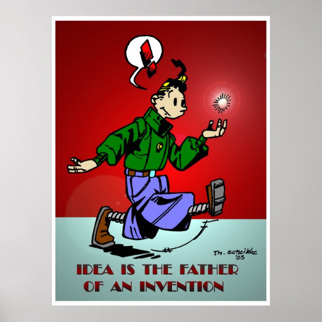 Poster A Ideia É O Pai De Uma Invenção (Frente)