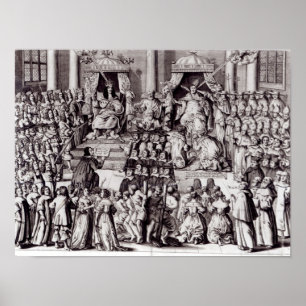 Pôster A igreja de Inglaterra contra o papado