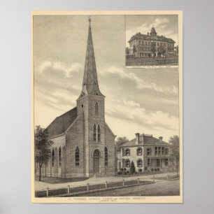 Poster A igreja de St Theresa, Nebraska