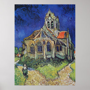 Poster A Igreja em Auvers 1890 por Vincent van Gogh