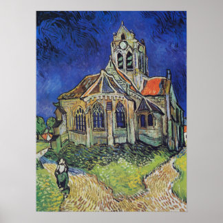 Poster A Igreja em Auvers 1890 por Vincent van Gogh