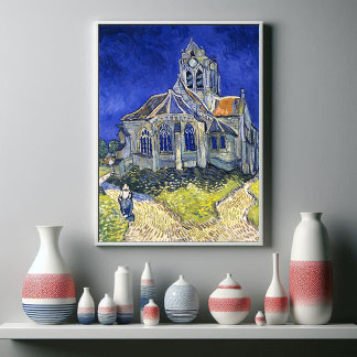 Poster A Igreja em Auvers, por Vincent Van Gogh