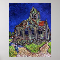 A Igreja em Auvers por Vincent van Gogh 1890