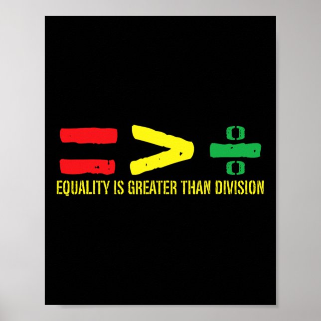 Poster A Igualdade É Maior Que A Divisão Juntede Junho (Frente)