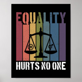 Poster A igualdade não prejudica nenhum dos direitos do O