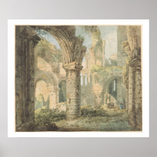 Poster A ilha santamente de St Cuthbert, 1797 (w/c sobre