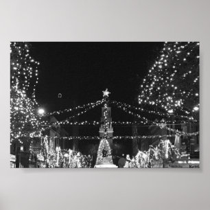 Pôster A iluminação da rua da igreja, Burlington Vermon