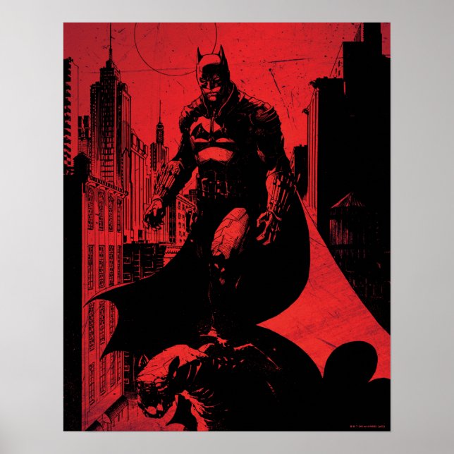 Poster A Ilustração do Livro de BD Batman (Frente)