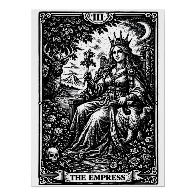 Pôster A Imperatriz — BurnsInHell Tarot III (Frente)