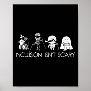 Poster A inclusão não é assustadora, professor G.