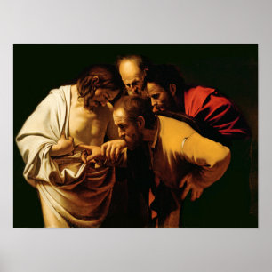 Pôster A incredulidade de St Thomas, 1602-03