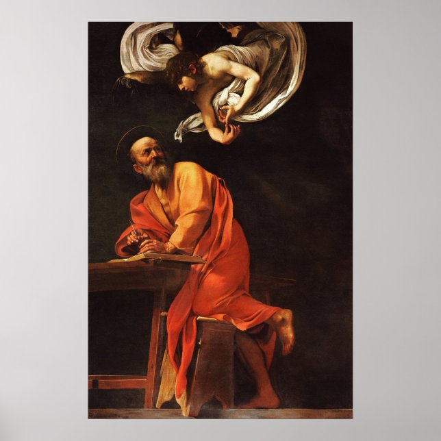 Poster A inspiração do Santo Matthew (Frente)