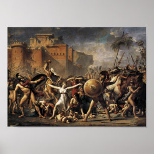 Poster A intervenção das mulheres de Sabine (1799)