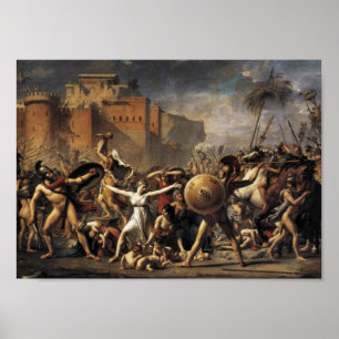 Poster A intervenção das mulheres de Sabine (1799)