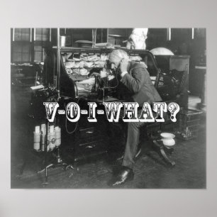 Poster A introdução chocante do telefone VoIP