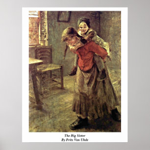 Pôster A irmã mais velha por Fritz Von Uhde