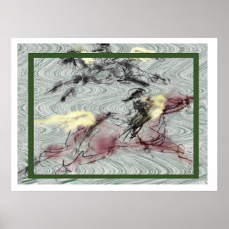 Pôster a _Japanese horse samurai art equestrian sumi