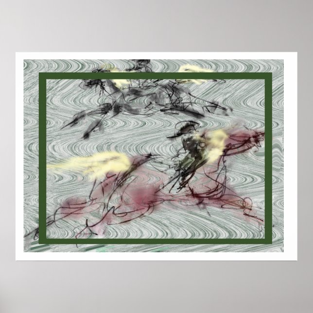 Pôster a _Japanese horse samurai art equestrian sumi (Frente)