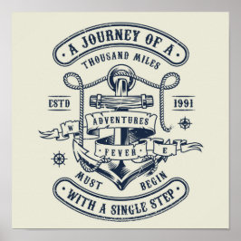 Poster A jornada começa com um passo