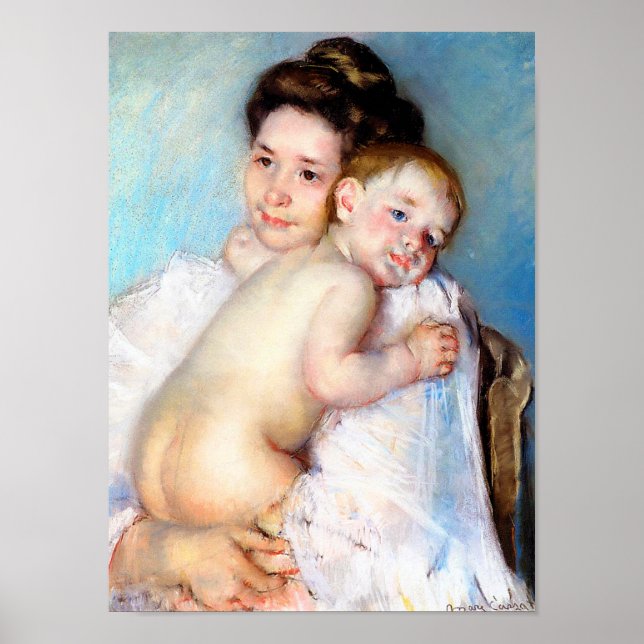 Poster A Jovem Mãe, Cassatt (Frente)