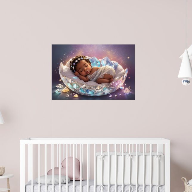 Poster A jovem Princesa Negra, Nova Namorada, Nursery Art (Berçário 2)