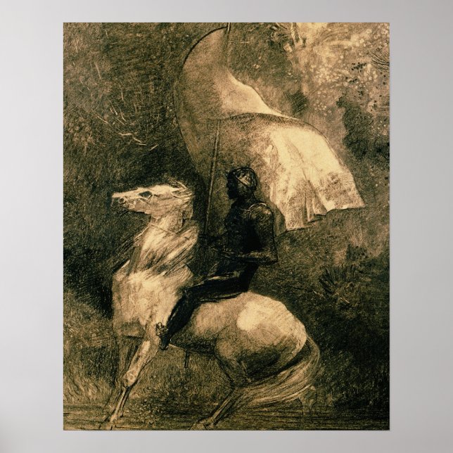 Pôster A Knight, c.1885 (Frente)