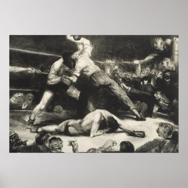 Poster A Knock-Out - George Bellows - 1921 (Frente)