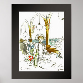 Poster A la Tour Eiffel ~ Torre Eiffel ~ Pierre Vidal