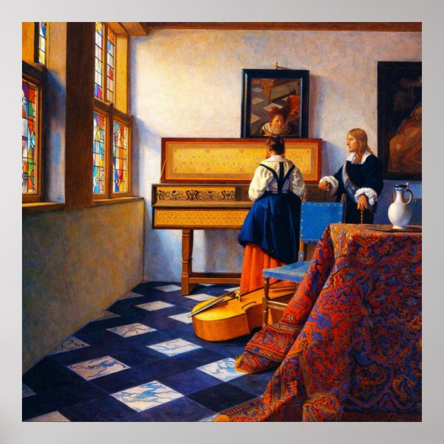 Poster A Lady at the Virginals with a Gentleman (Frente)