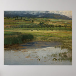 Poster A lagoa afogada, 1887 (óleo em canvas)