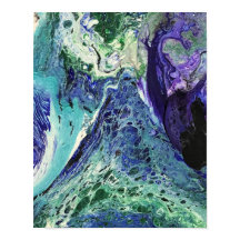 A Laguna nº 1 pintura em azul, branco, branco