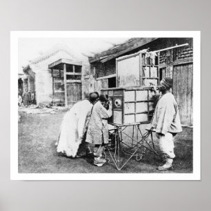 Pôster A lanterna mágica, c.1870 (foto de b/w)