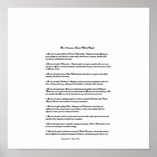 Pôster A Lei dos Direitos dos Liberais Americanos