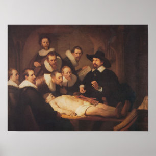 Poster A leitura da anatomia do Dr. Nicholaes Tulp