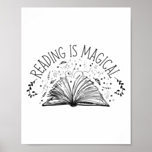 Poster A Leitura De Letras De Livros É Magia