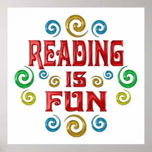 Poster A leitura é DIVERTIMENTO